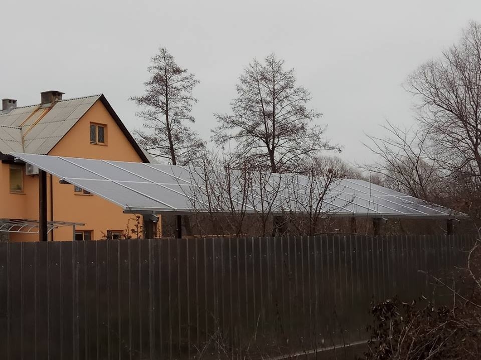Сонячна електростанція потужністю 5 кВт в Бориспільському районі